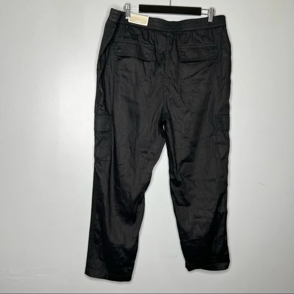 Chicos linen blend the ultimate fit cargo pants nwt - Picture 3 of 9